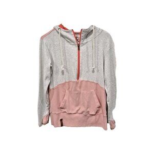 Ampersand Avenue Color Block 1/2 zip Hoodie Pullover Womens Size S